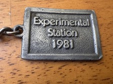 Vintage Dupont Experimental Station Keychain 1981 from Wilmington Delaware