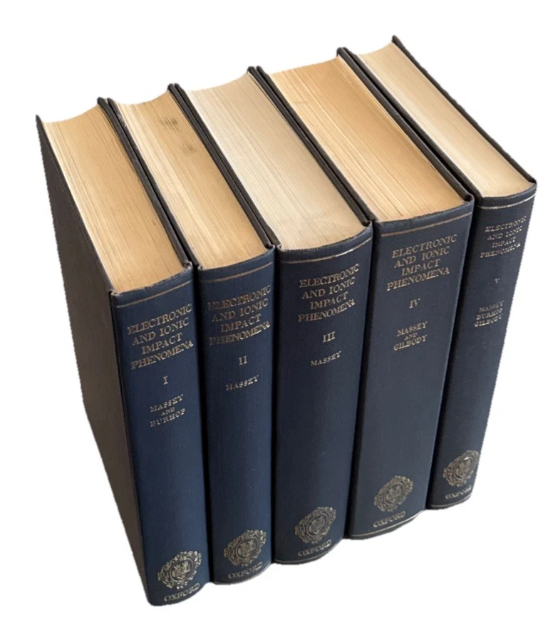 LANL Physicist Full Set! 5 Vols-Electronic & Ionic Impact Phenomena by Massey HC - Image 2 of 4