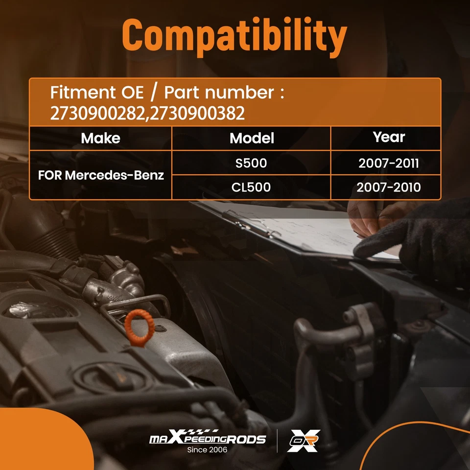 Tubo de manguera de conducto de admisión de aire para Mercedes-Benz S500 CL500 2007-11 2730900282 Foto 3 de 4