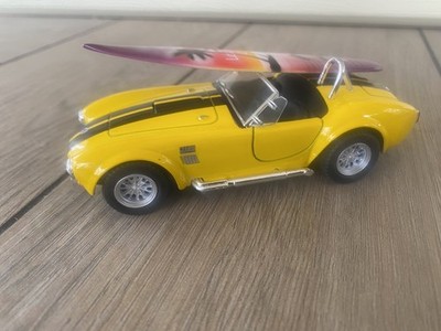 Kinsmart 1965 Shelby Cobra 427 Diecast 1:32 Yellow - La Jolla Surfboard