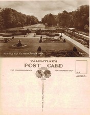 Vintage Postkarte - Blickling Hall Gardens Tempel Spaziergang Norfolk ECHTFOTO UNBESPOSTET