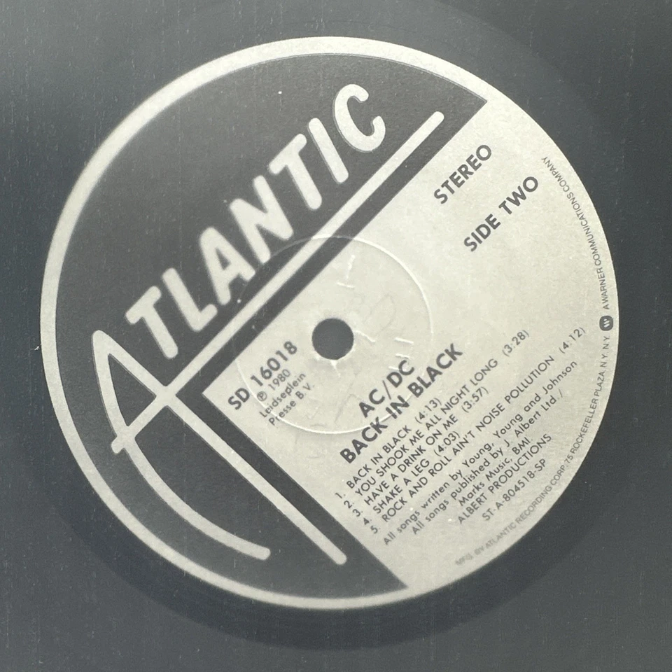 AC/DC - Back In Black - 1980 US 1st Press Album 'RL' (VG++) Ultrasoninc Clean - Image 3 of 3