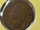 1880 Indian Head One Cent Penny US Mint
