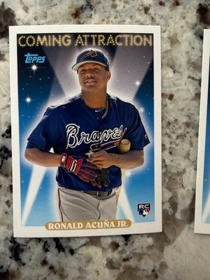 2018 TOPPS ARCHIVES COMING ATTRACTION ROOKIE CARD BRAVES RONALD ACUNA JR #CA-12