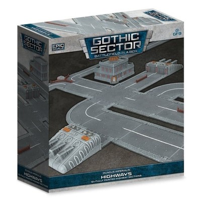 Mundus Imperialis Highways - Painted Epic Terrain - Brandneu - Gothic Sector