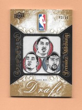 2008-09 Derrick Rose, Beasley, Mayo  Upper Deck premier stitchings Patch Card/50