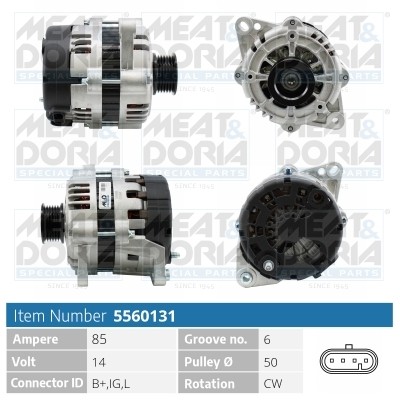 Meat & Doria Lichtmaschine 14V 85A FüR Daewoo Nubira Lacetti Chevrolet Aveo /-image