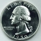 *1950 WASHINGTON QUARTER* *BU++* *PROOF CAMEO* *RARE* NR #G3651