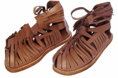Con Sandalias De Espartano Medieval Roman Sandal, 300 Spartan King