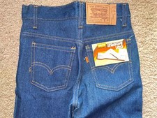 VTG 80S NEW BOYS KIDS 10 25 X 26 LEVIS DARK STRAIGHT DENIM JEANS