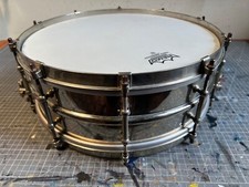 Vintage 1920's Super Ludwig Snare, nickel over brass 5x14
