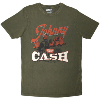 JOHNNY CASH - Desert Cowboy Stone Wash T-Shirt OFFICIAL MERCHANDISE