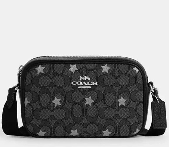 COACH CO926 Mini Jamie Camera Bag Signature Jacquard & Star Embroidery New