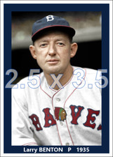 Larry Benton - 1935 Boston Braves - choose a size - colorized print