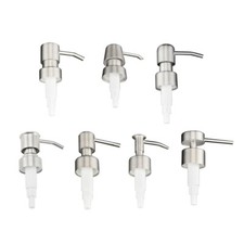 Stainless Steel Soap Pump Head with Accurated Liquid Discharge Fits Most Bottles