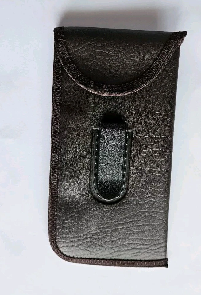 Soft brown feltbags belt case cover pocket eye-wear reading sunglasses spectacle - Image 3 of 4