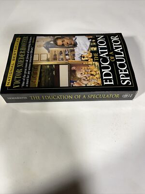 Education of a Speculator Paperback by Niederhoffer Victor
