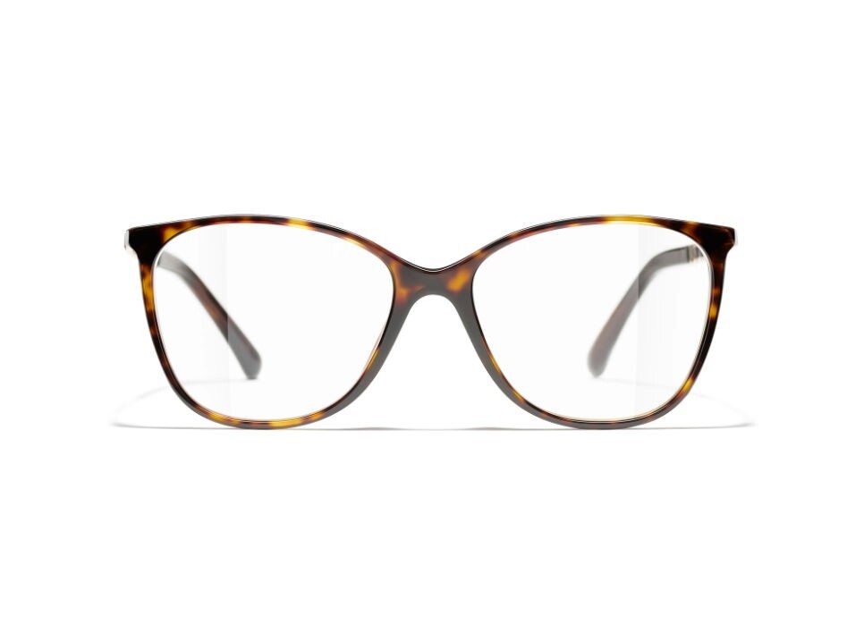 Chanel CH3408QA C. 714 Dark Tortoise and Calfskin Optical Chanel CH3408QA C. 714 Dark Tortoise and Calfskin Optical