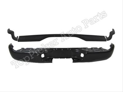 For 2005-2015 Tacoma Rear Step Bumper Face Bar Black Top Side Extension Pads 4Pc