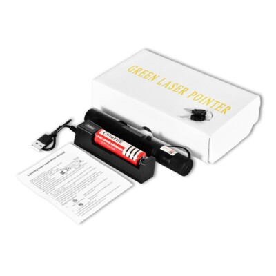 Grüner 10+KM Outdoor-Lazer SEHR STARK USB wiederaufladbar CE-KENNZEICHNUNG