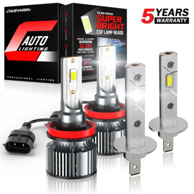 For Ford C-Max 2013-2015 4X H1 + H11 Kit de Lámparas LED para Faros Altos/Bajos
