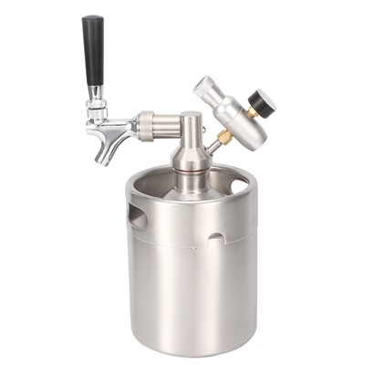 FA Bierfass Homebrew Keg System 2L Edelstahl Bierfass Homebrew Keg System Kit Mi