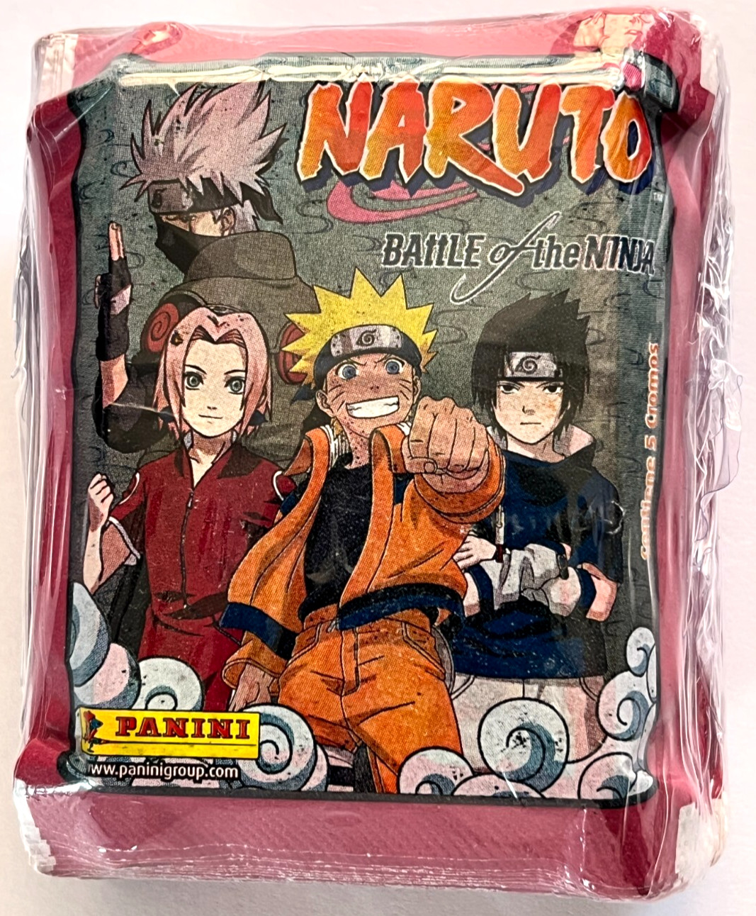 2008 BOX NARUTO BATTLE OF THE NINJA Panini - 50 Sealed Packs Brazil Sasuke