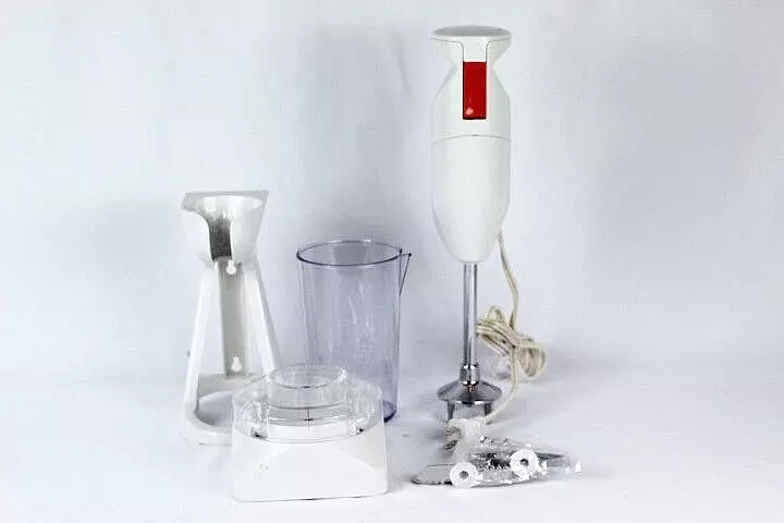 Wonder Wand Do It All Deluxe White Handheld Blender Mixer Set