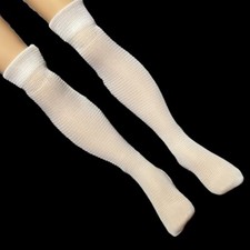 Rainbow High Sheryl Meyer Doll Outfit White Thigh High Knee Socks Stockings