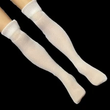 Rainbow High Sheryl Meyer Doll Outfit White Thigh High Knee Socks Stockings