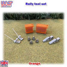 Slot Car Trackside Scenery Rally Service Tool Set Orange 1:32 Scale WASP