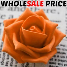 100 Pcs Large 6CM Artificial Flowers Foam Rose Heads Wedding Party Decor Bouquet