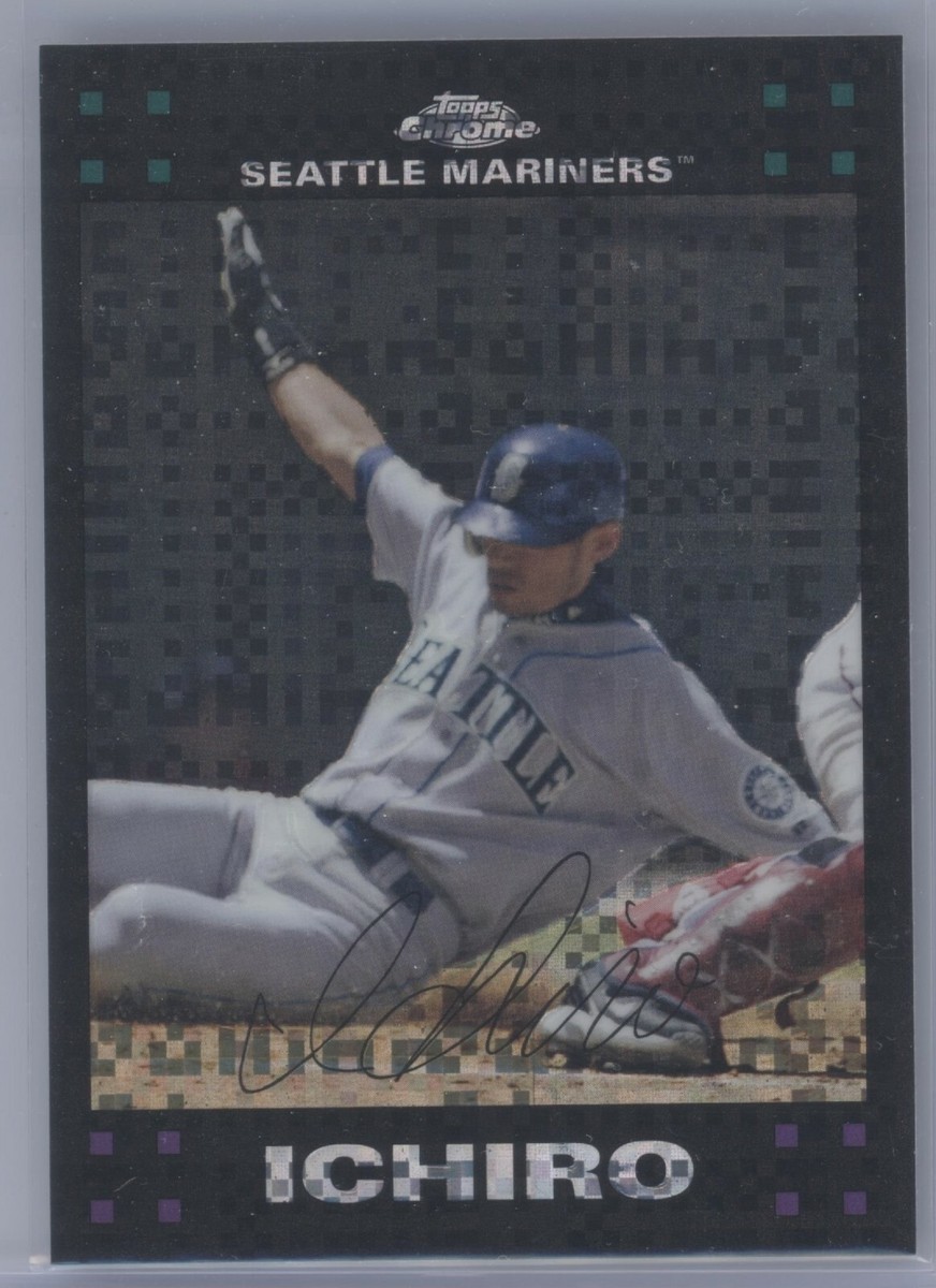 2007 Topps Chrome Ichiro #158 XFRACTOR Rare SP Seattle 2007 Topps Chrome Ichiro #158 XFRACTOR Rare SP Seattle
