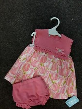 SALE NEW GRANLEI PEACH DRESS & PANTS  SIZE 18 MONTHS BUT SMALL ON SIZE 
