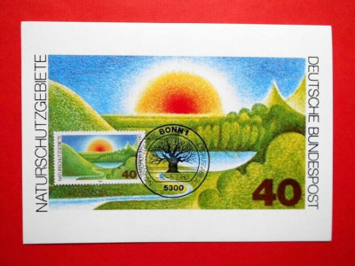Ak. Ansichtskarten Postkarten Maximumkarten BRD 1980 Naturschutz Mi. Nr. 1052 o