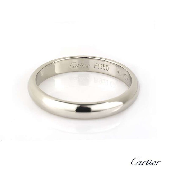 cartier 4mm platinum wedding band | eBay