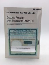 Getting Results With Microsoft Office 97 Distribution Only w/ New PC - Sealed