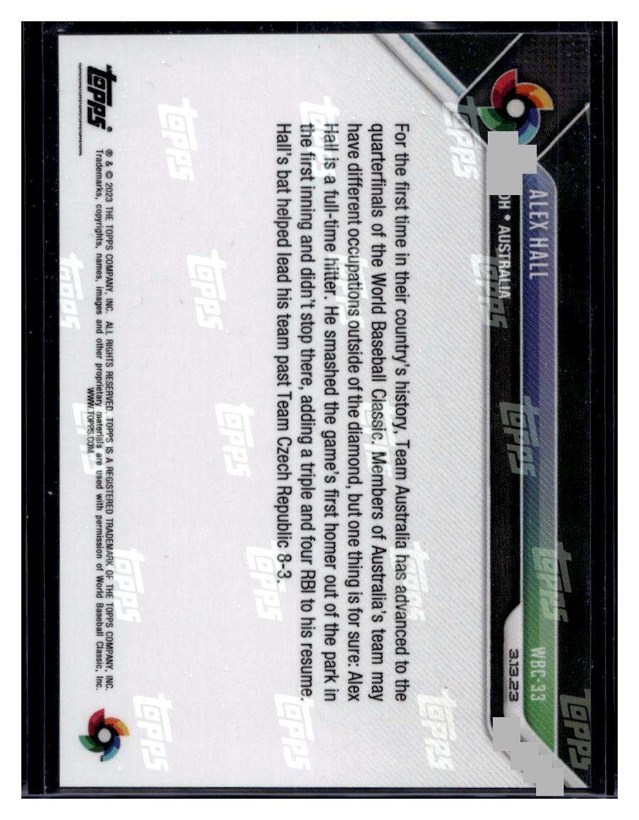 2023 Topps Now #WBC-33 Alex Hall World Baseball Classic Base Card