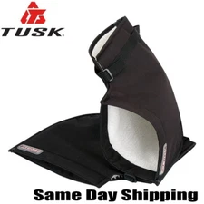 Tusk Hand Cold Weather Mitts Warmer Handlebar Universal ATV MX Black Gauntlets