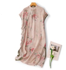 Robe Rose En Cachemire Terry Lane - Taille XL - Neuve Avec étiquettes