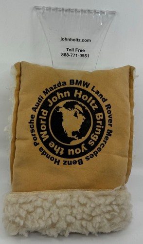 John Holtz BMW Etc Windshield Ice Scraper & Lamb Wool Mitt For Luxury Cars READ