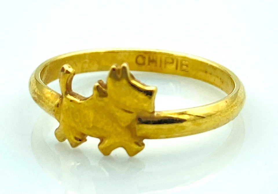 BAGUE CHIPIE - 0.83 G - Plaqué or jaune 18 carats - Photo 1/1
