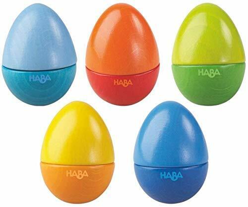 HABA Musical Eggs - 5 Wooden Eggs with Acoustic Sounds (Made in Germany) - Picture 2 of 4