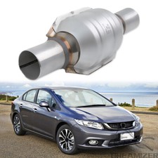 2 Inlet Outlet Catalytic Converter Stainless Steel Epa Weld-on For Honda Civic