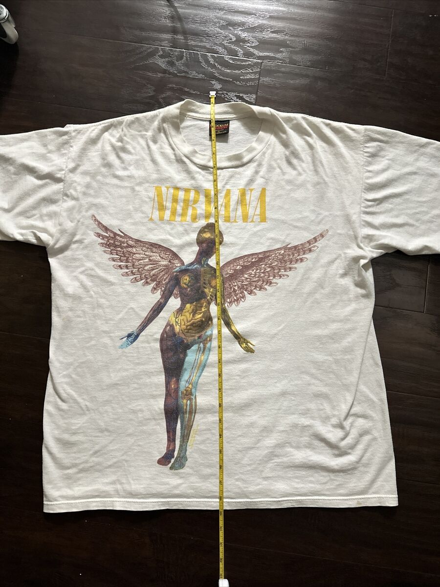Vintage Nirvana T-Shirt In Utero Tour Angel 1993 XL Brockum Vintage Nirvana T-Shirt In Utero Tour Angel 1993 XL Brockum