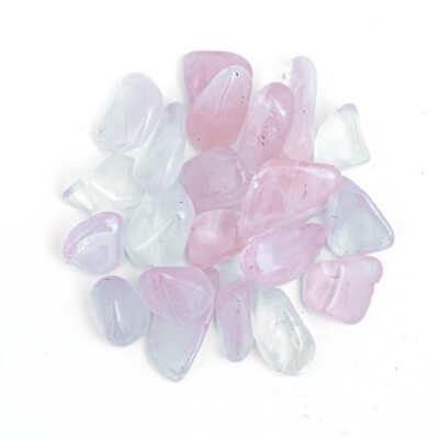 50g Tumbled Pink Girasol Quartz Gemstone Crystals Jewelry Making Gems Craft Rock