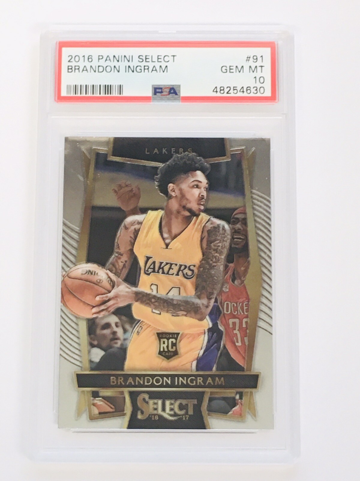 2016 Panini Select Brandon Ingram 91 RC Rookie PSA 10 GEM MINT
