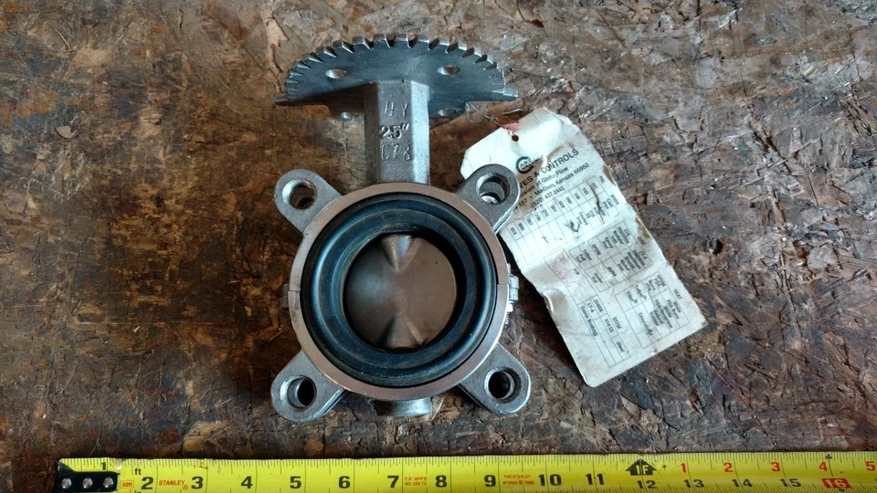 ABZ 2.5" 919-P74, S.S. Válvula mariposa cuerpo dividido, química, alimentaria, sanitaria Foto 2 de 4