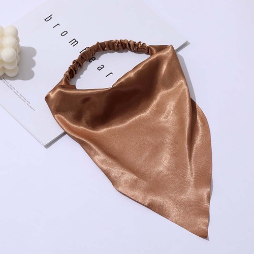 2 Stück Seidensatin Haarband Stirnbänder Headwrap Bandana Dreieck Haar Schal Turban - Bild 6 von 15