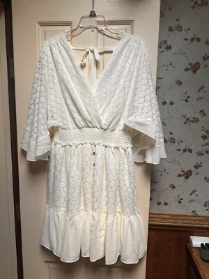 Fashion to Figure x Sarah Rae Vargas White Lace Dress Sz O (XL) NEW! | eBay